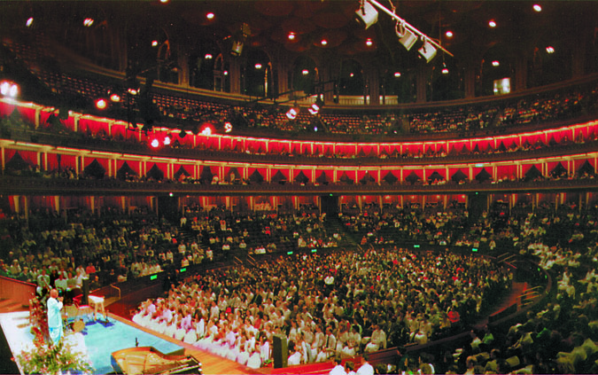 Sri Chinmoy en el Royal Albert Hall