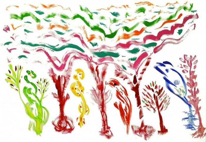 Pintura Jharna-Kala de Sri Chinmoy